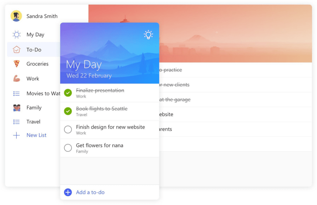 Microsoft To-Do - software development collaboration tools