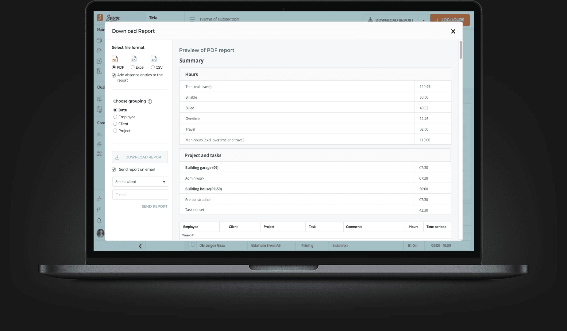 Construction project management software UI design and software development case study