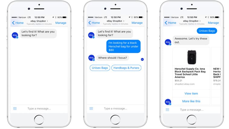 Ecommerce chatbot use cases
